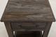 International Furniture Direct Dark Teak Black End Table-3