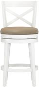 HH2 Home Grace Beige/White Counter Height Stool-1
