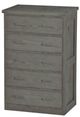 Crate Designs™ Furniture Graphite Chest with Lacquer Finish Top Only-0