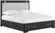 Najarian Furniture Loft 3-Piece Black King Storage Panel Bedroom Set-1