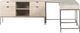 Four Hands Trey Dove Poplar Desk System-1