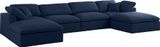 Navy Linen Fabric