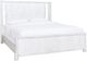 International Furniture Direct White Roots White Eastern King Platform Simple Bed-0