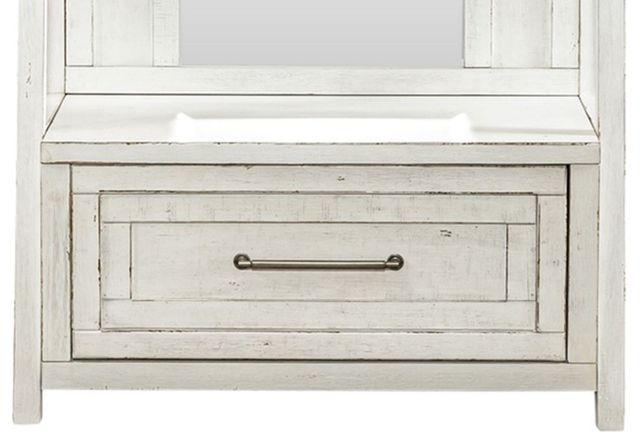 Liberty Furniture Modern Farmhouse 2-Piece Flea Market White Hall Tree Set-3