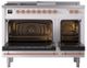 Ilve® Nostalgie II Noblesse 48'' Custom RAL Color Pro Style Dual Fuel Range with Copper Trim-1