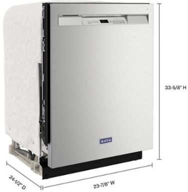 Maytag® 24" Fingerprint Resistant Stainless Steel Built In Dishwasher-2