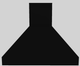 Vent-A-Hood® 36" Black Euro-Style Island Range Hood-0