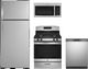 GE® 4 Piece Stainless Steel Gas Kitchen Appliance Package-0