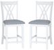 Powell® Starla 2-Piece White Counter Stool Set-0