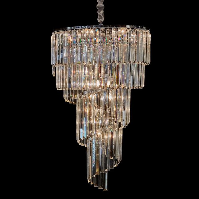 Michael Amini® Spiral Clear 12-Light Chandelier-4