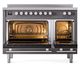 Ilve® Professional Plus II 48" Graphite Matte Pro Style Induction Range-1