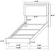 Coaster® Marceline 5-Piece White Twin Bedroom Set-2
