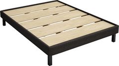 Très grand lit plateforme de 13 po de Beaudoin Breeze - Gris spectral