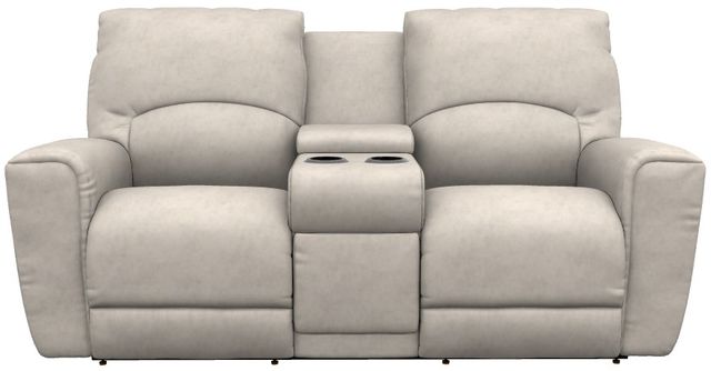 La-Z-Boy® Cassian Oyster Manual Reclining Loveseat with Console-1