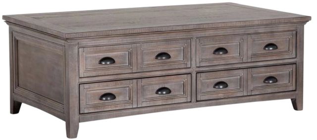 Magnussen Home® Paxton Place Dovetail Gray Lift Top Storage Cocktail Table with Casters-0