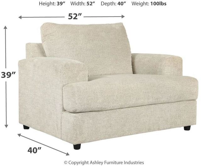 Signature Design by Ashley® Soletren Stone Chair and a Half-3