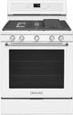 KitchenAid® 30" White Freestanding Gas Range-0