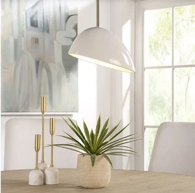 Renwil® Corio Gloss Glazed Off-White Pendant Light-4