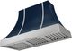AGA Cascade 48" Indigo Wall Mounted Range Hood  with Brushed Nickel Trim-0