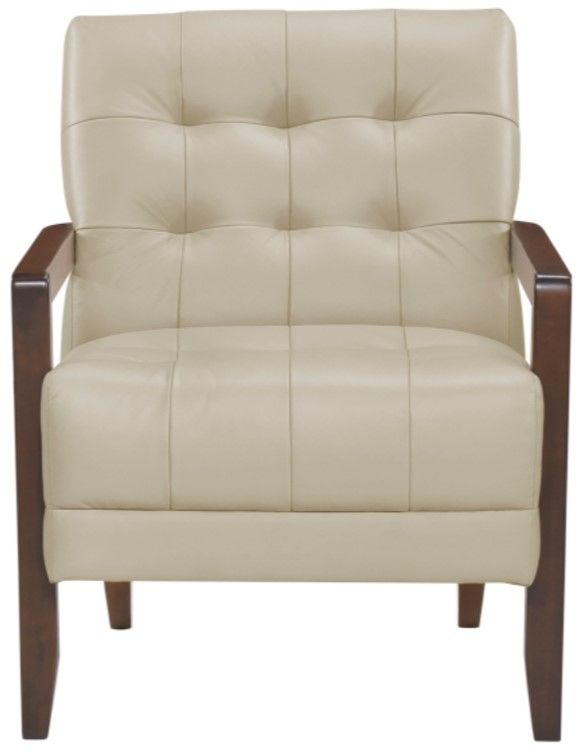 Homelegance® Crafton Beige/Espresso Accent Chair-2