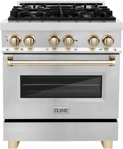 ZLINE Autograph Edition 30" Stainless Steel Pro Style Dual Fuel Range-0
