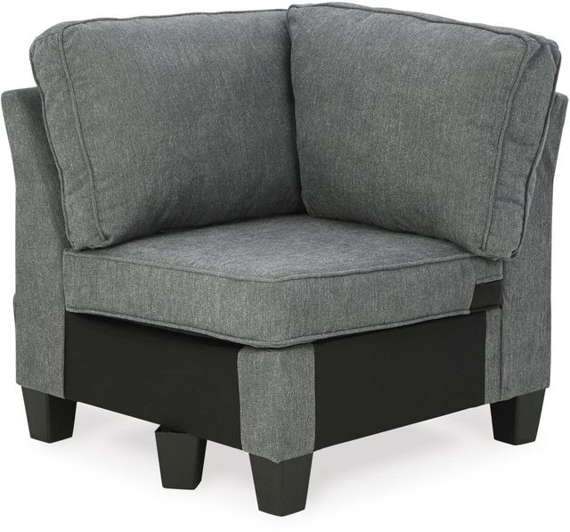 Signature Design by Ashley® Alessio 4-Piece Charcoal Sectional-4