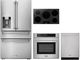 Thor Kitchen® 4 Piece Stainless Steel Induction Kitchen Package-0