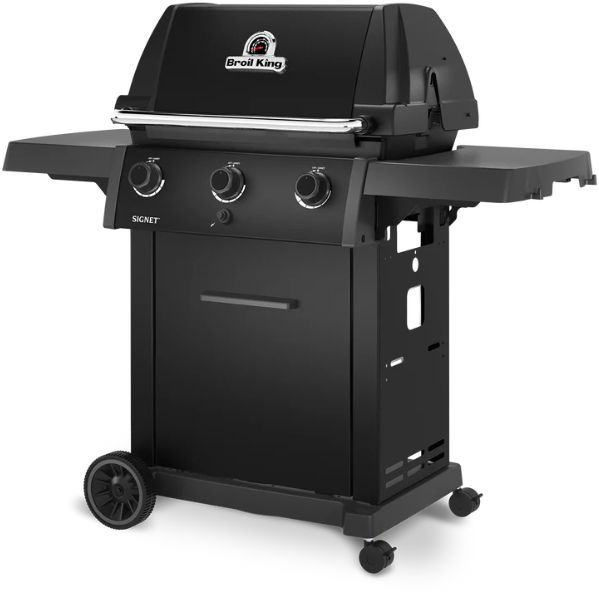 Broil King® Signet™ 320 Shadow 3-Burner Black Freestanding Liquid Propane Grill-3