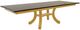 Mavin Customizable 38" x 72" Concave Extendable Dining Table with 2 Leaves-0