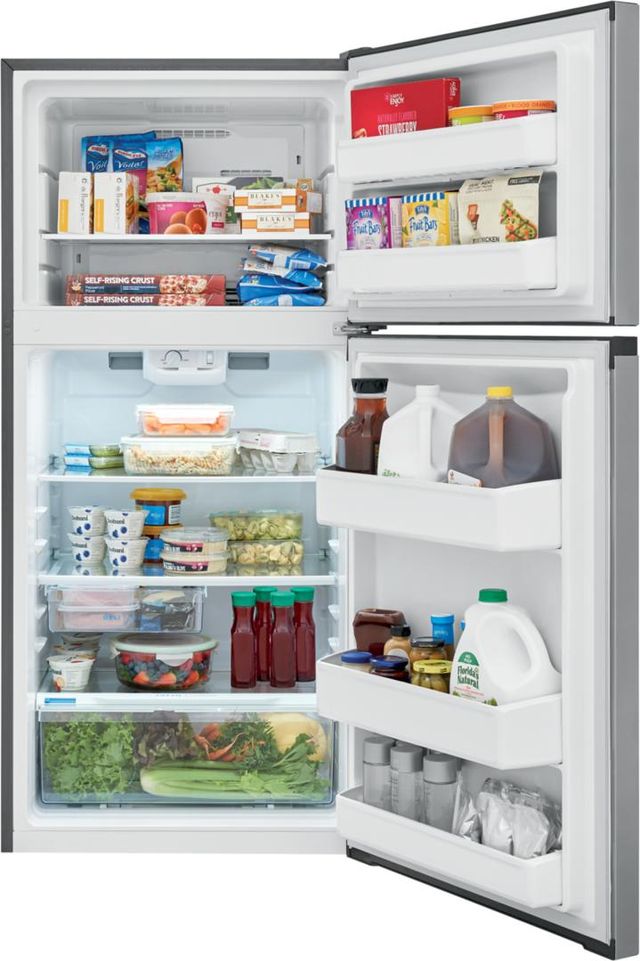 Frigidaire® 28 in. 13.9 Cu. Ft. Brush Steel Top Freezer Refrigerator-3