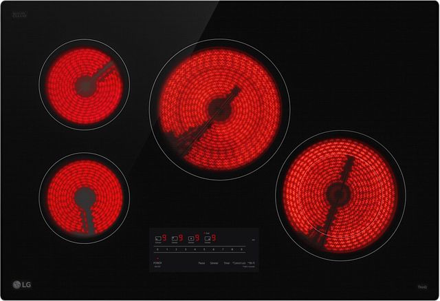 LG 30" Black Electric Cooktop with UltraHeat™ 2.5kW Element-2
