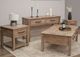 International Furniture Direct Natural Parota Brown Cappuccino Cocktail Table-1