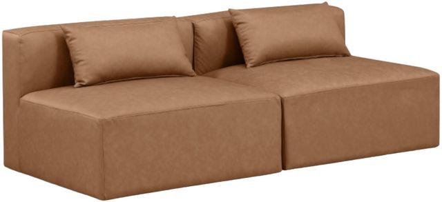 Meridian Furniture Cube 2-Piece Brown Sofa-0