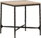 Dovetail Furniture Lewelyn Black/Natural Side Table-0