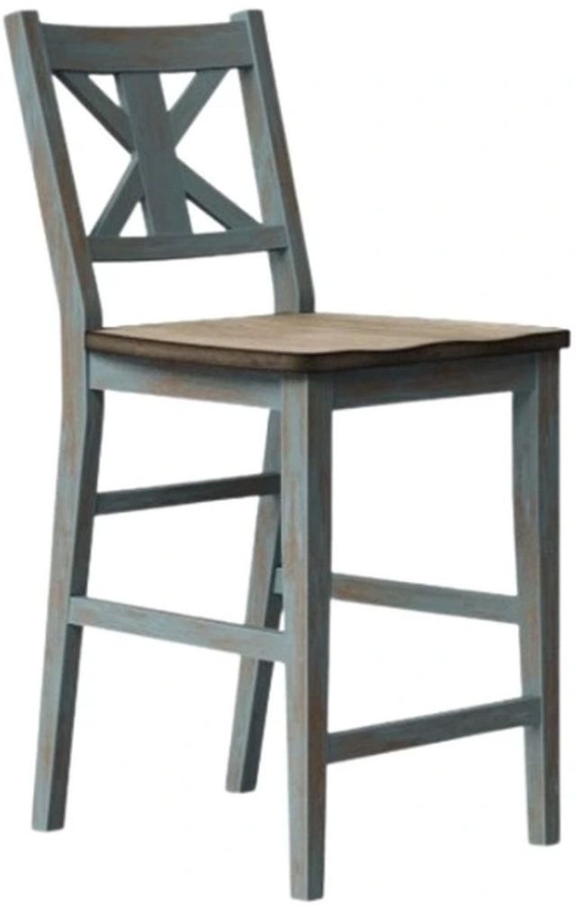 Bernards Summerville II Blue Counter Stool-0