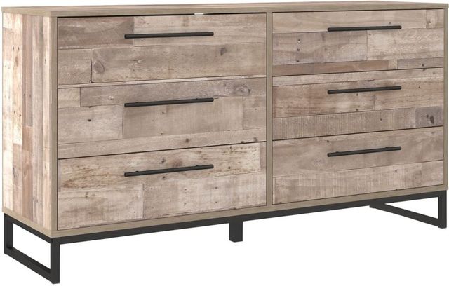 Signature Design by Ashley® Neilsville 4-Piece Whitewash Queen Platform Bed Set-2