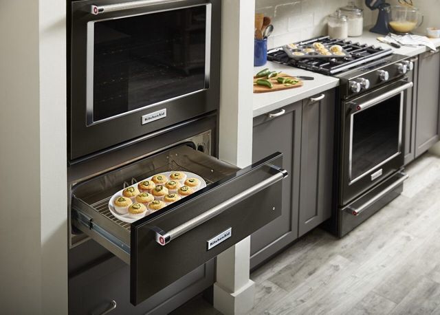 KitchenAid® 27" PrintShield™ Black Stainless Slow Cook Warming Drawer-4