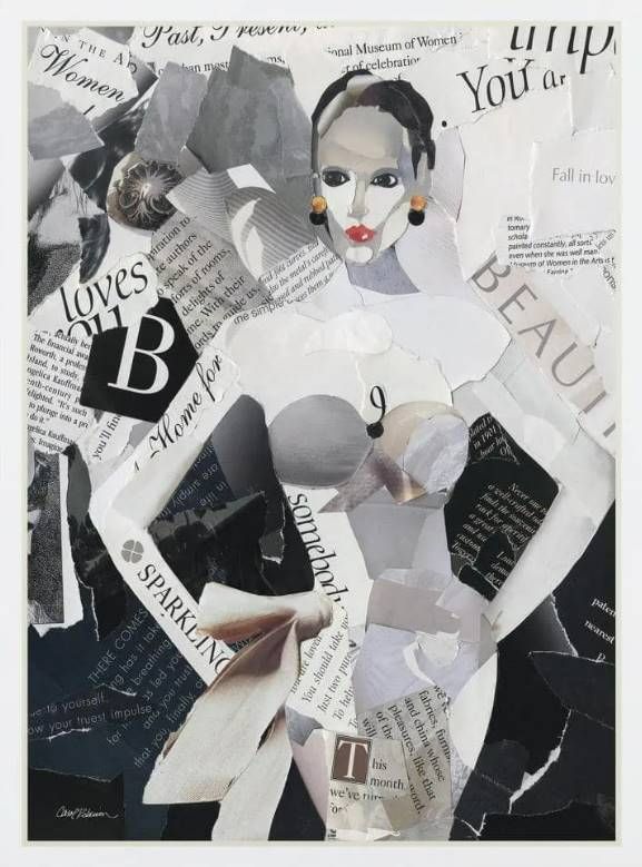 Classy Art Fashion Mosaic I by Carol Robinson Mirrored Frame Wall Art-1