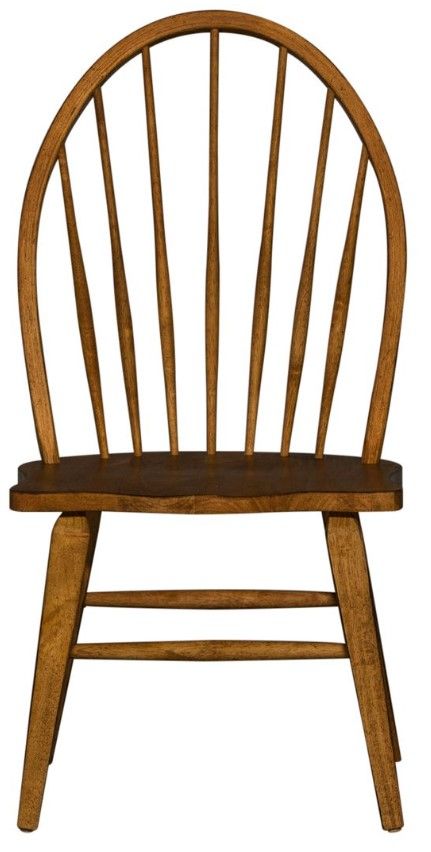 Liberty Furniture Hearthstone Ridge Tobacco Windsor Back Side Chair-2
