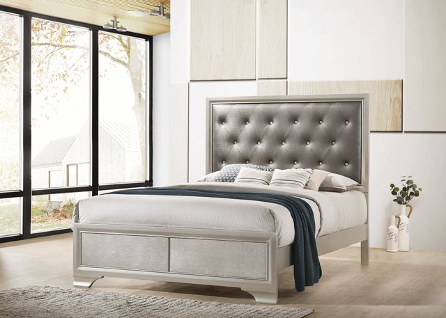 Coaster® Salford Mod Metallic Sterling/Grey Queen Bed-3