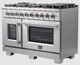 FORNO® Capriasca 48" Stainless Steel Pro Style Gas Range-1