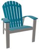 Telescope Casual Newport Aqua/Warm Gray Polymer Outdoor MGP Adirondack Chair-0