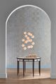 Currey & Company Evie Ivory Entry Table with Brown Legs -3
