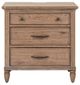 Liberty Furniture Hickory Grove Heirloom Brown Nightstand with Charging Station-2
