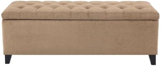Olliix by Madison Park Sand Shandra Tufted Top Storage Bench-0