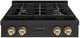 ZLINE Paramount Series Autograph Edition 30" Black Stainless Steel Gas Cooktop with Champagne Bronze Accents-0