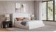 Modus Furniture Formosa Frank Cottage Cheese Upholstered Wingback Platform Bed-1