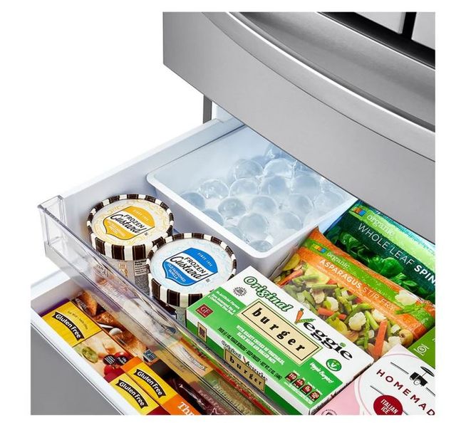 LG 36 in. 22.5 Cu. Ft. PrintProof™ Stainless Steel Counter Depth French Door Refrigerator with CraftIce™-6
