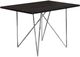 Monarch Specialties Inc. Espresso Top Dining Table with Chrome Base-0