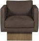Vanguard® Furniture Customizable Kendell Leather Swivel Chair-1